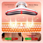 Masajeador Facial y Cuello LED 7 Colores Antiarrugas Reafirmante