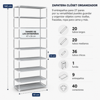 Organizador Vertical Para Calzado
