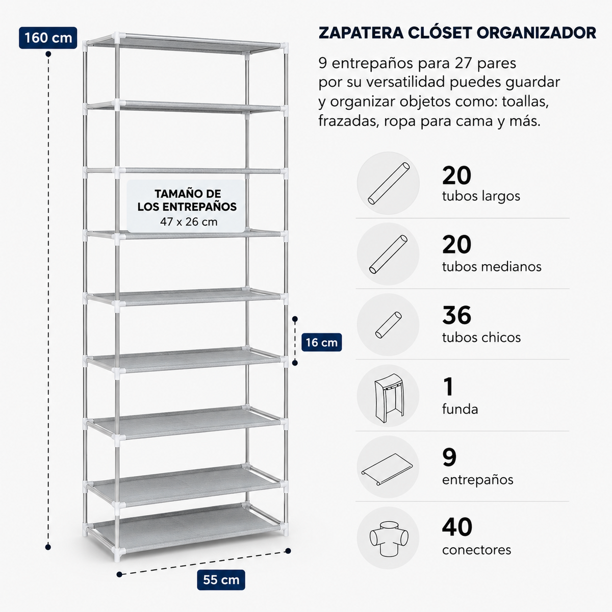 Organizador Vertical Para Calzado