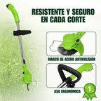 Cortadora de Pasto Inalámbrica Potente y Profesional (2 Baterías de Regalo + Accesorios🎁)