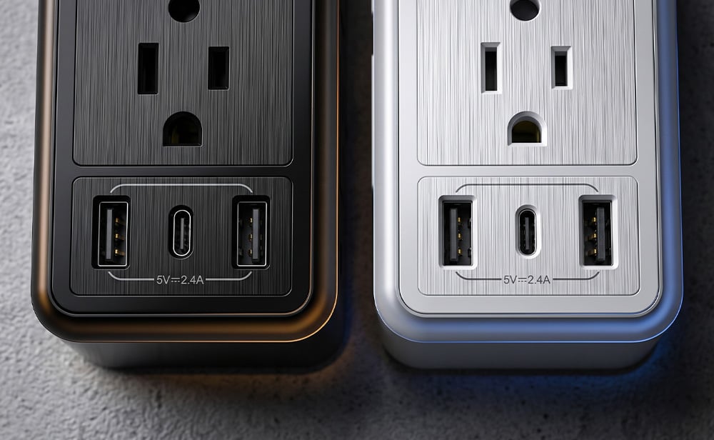 Aless™ 10-in-1 ETL-Certified Surge Protector Power Outlet