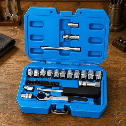 Aless™ 29pcs Ratchet Socket Wrench Kit