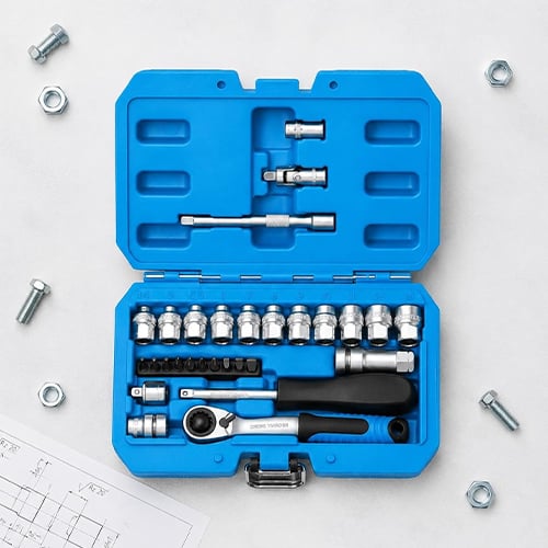 Aless™ 29pcs Ratchet Socket Wrench Kit